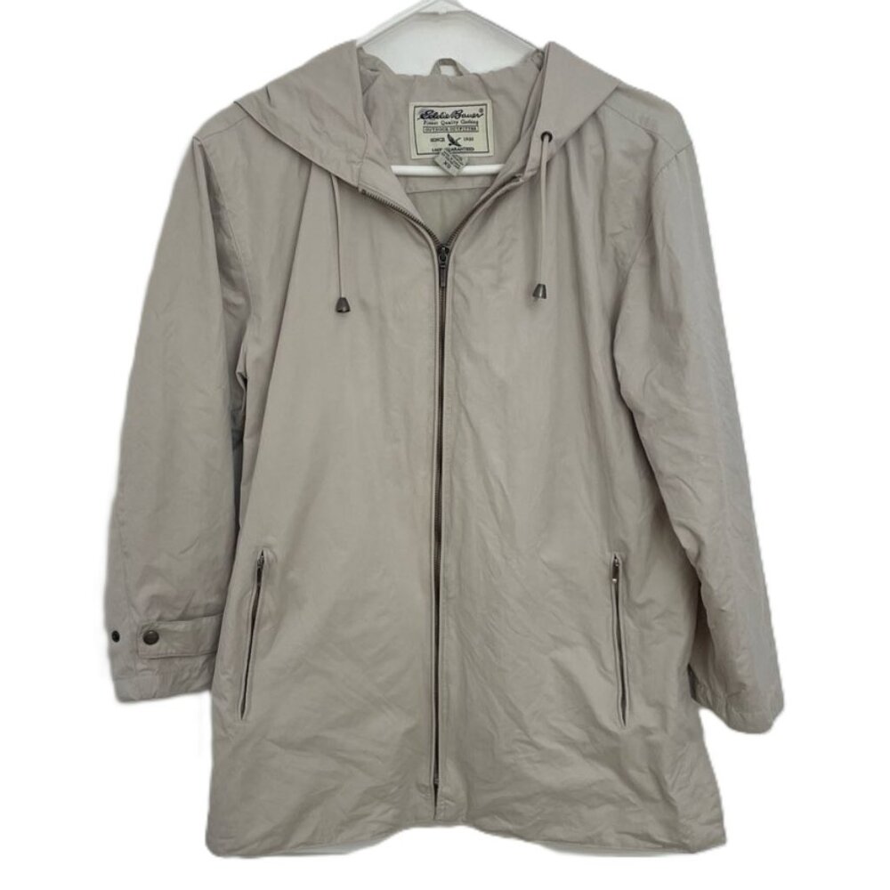 Eddie Bauer Jacket Women’s XS Tan Hooded Lined Classic Outdoor
